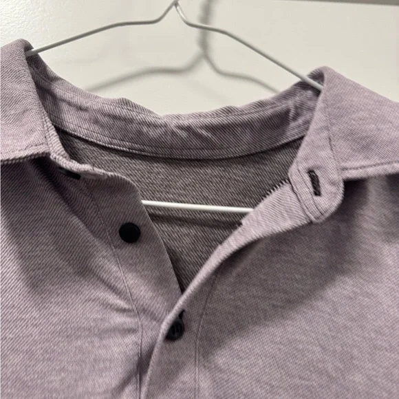 Lululemon Mens Polo Purple Size Large EUC - Picture 2 of 5